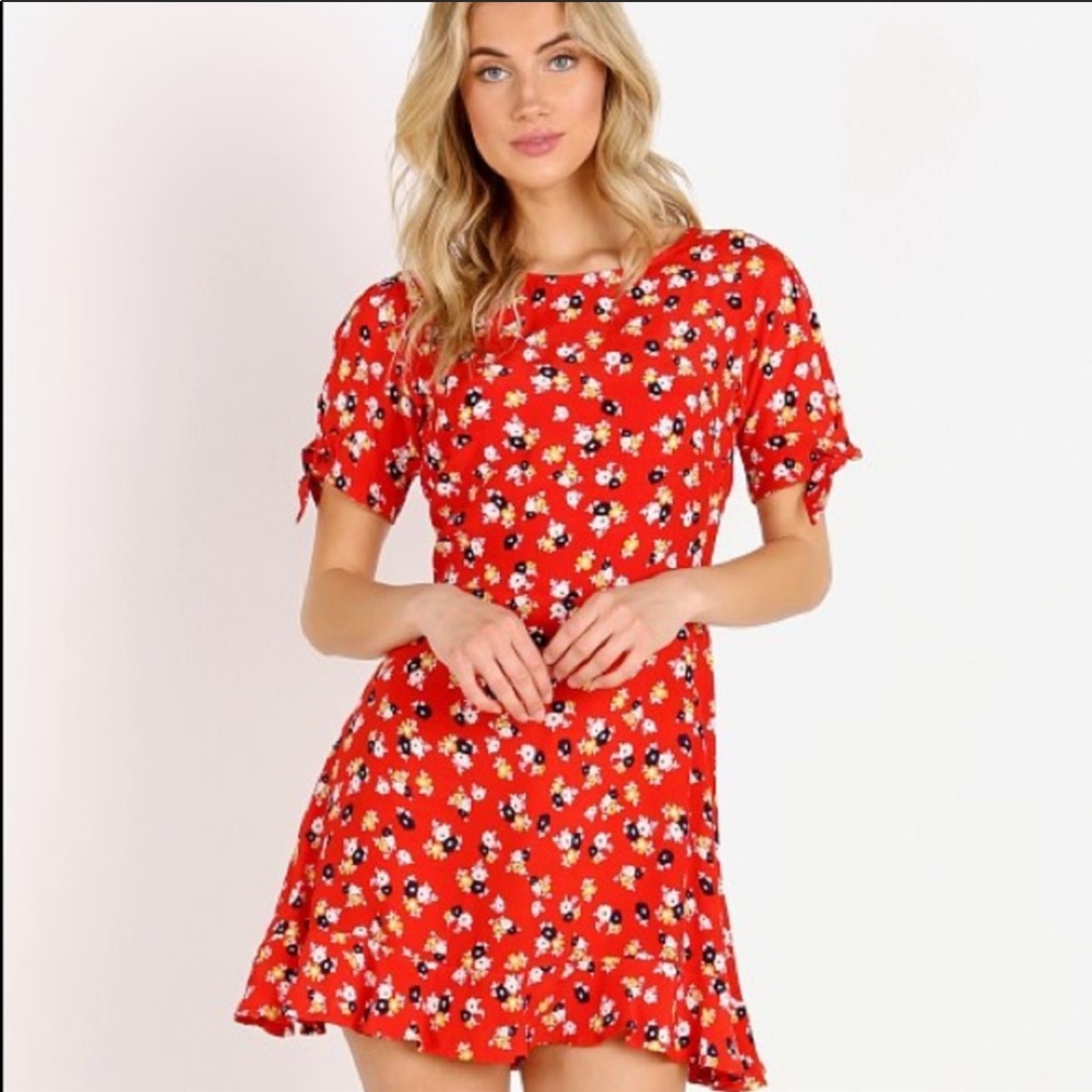 Faithful The Brand Daphne dress poppy red